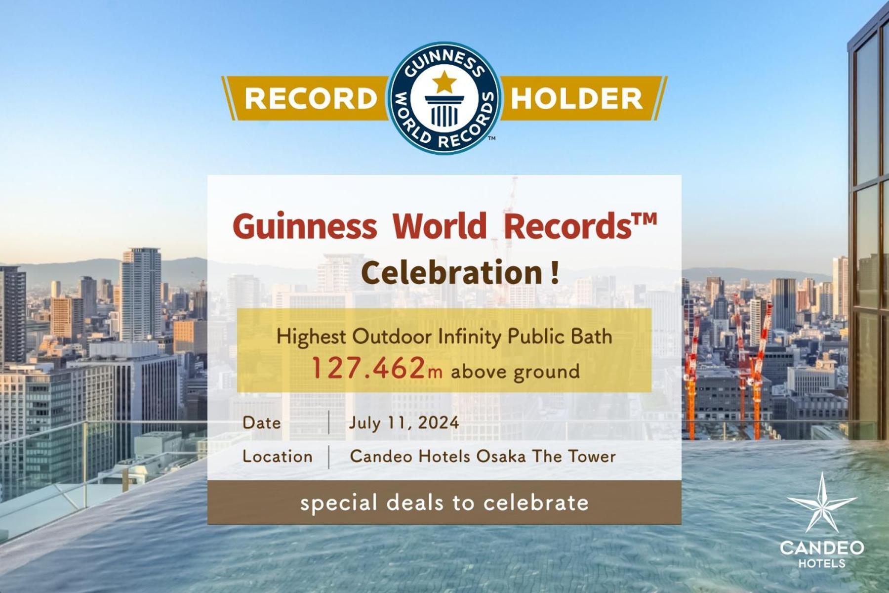 Candeo Hotels Osaka The Tower Luaran gambar The certificate of the record holder